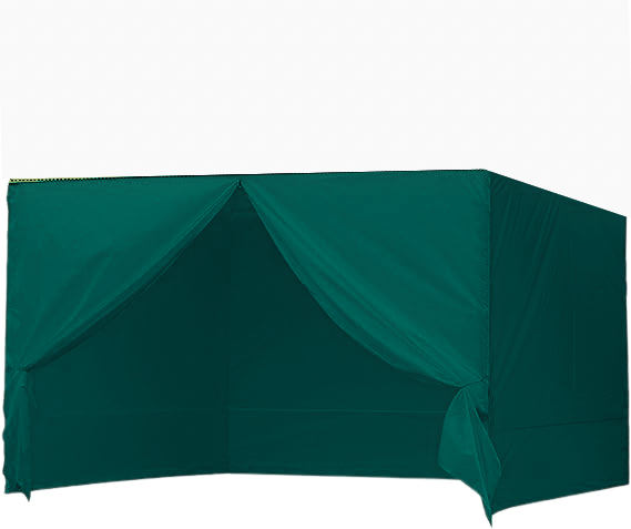 TOLDO PLEGABLE + LATERALES LISOS DE CUATRO CARAS (VERDE OLIVO)-2