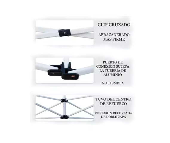 TOLDO PLEGABLE PREMIUM (BLANCO) 3 x 4,5 Metros-3