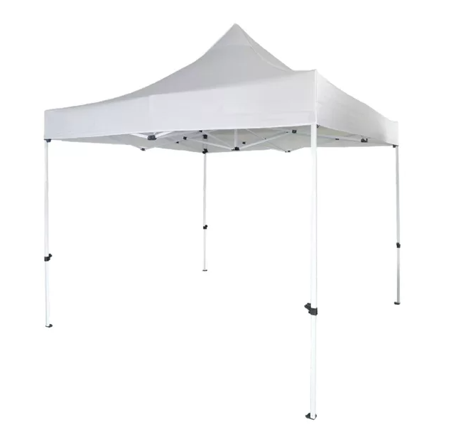 TOLDO PLEGABLE PREMIUM + LATERALES LISOS DE TRES CARAS (BLANCO)-0