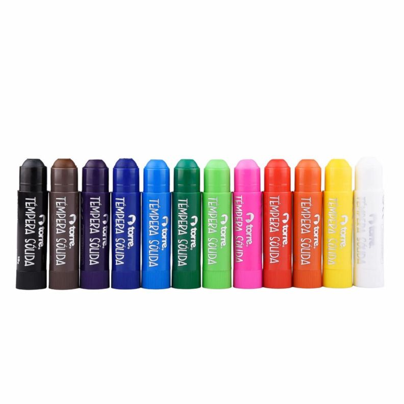 Témpera Torre Solida 12 colores 10 g x Stick-1