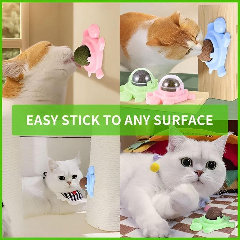 Juguete Catnip Para Gato Bola Giratoria Catnip Hie-7