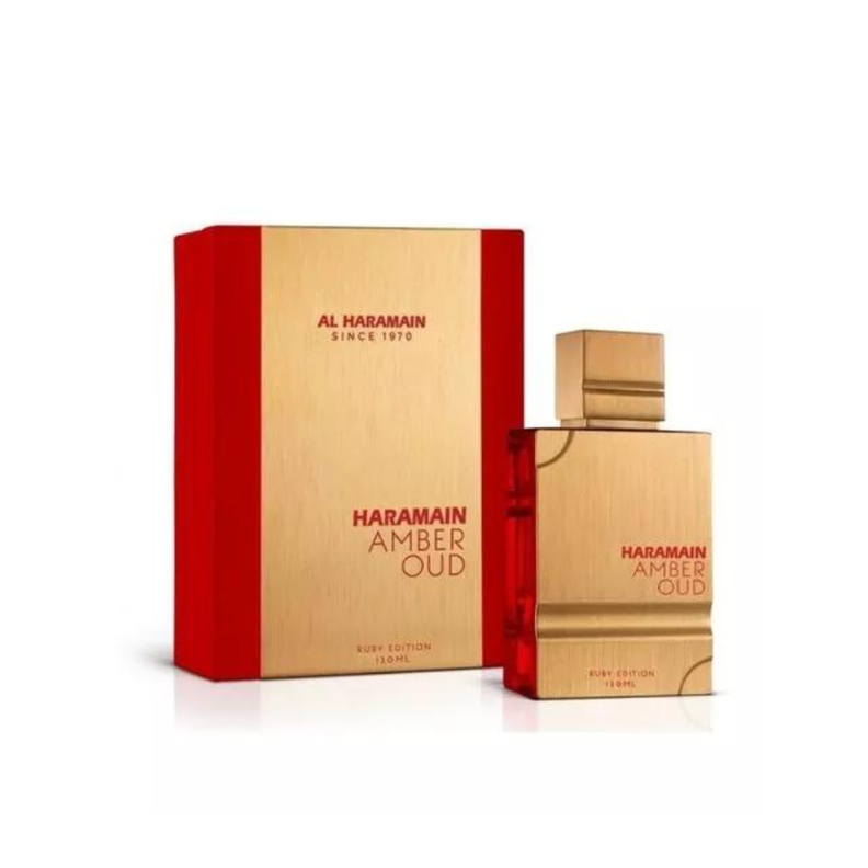 Perfume Amber Oud Ruby Edition Al Haramain 120ML Hombre Transparente