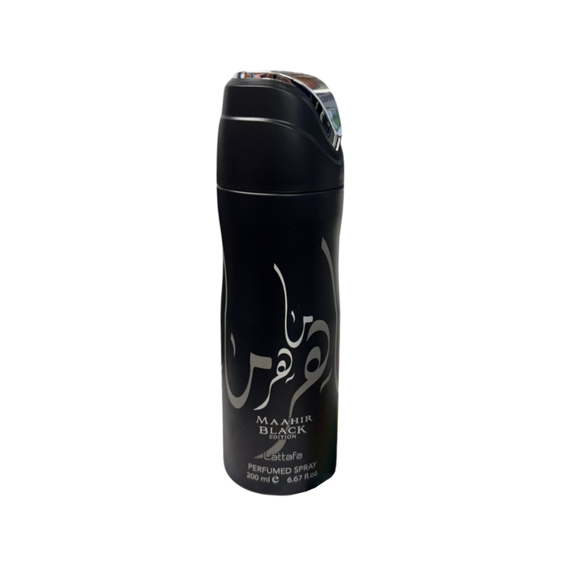 Aerosol Corporal  Maahir Black Edition 200Ml Unisex