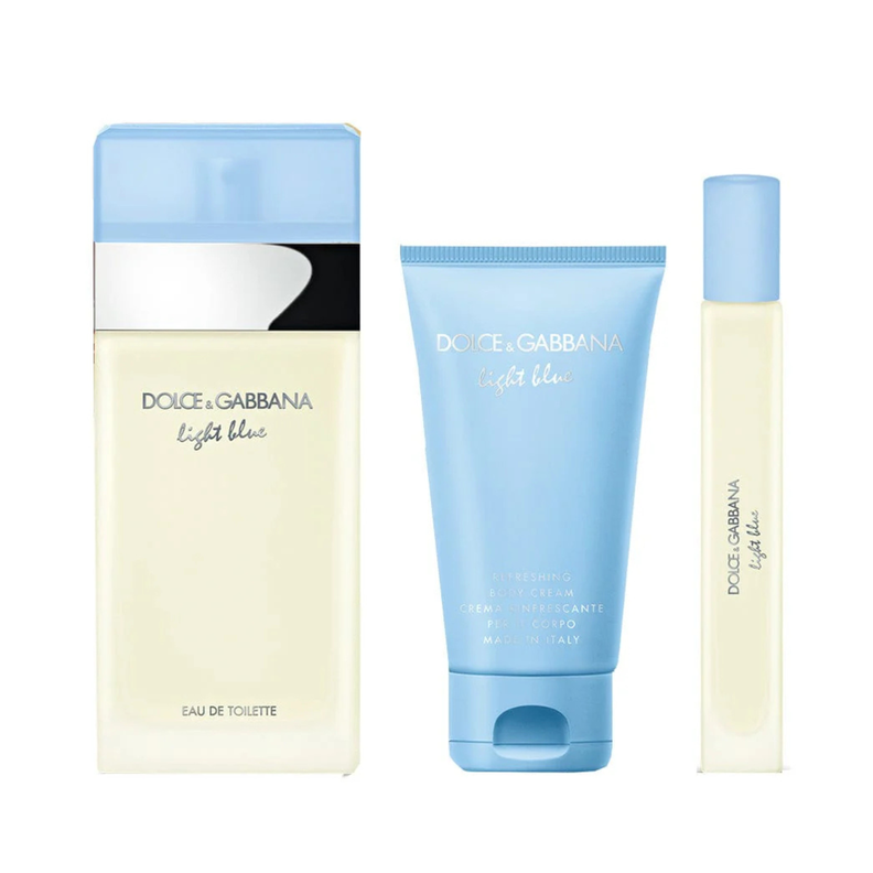 Perfume de Estuche Light Blue 100ML+10ML+50ML B/L Mujer Edt.-1