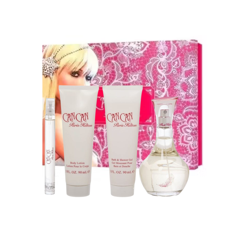 Estuche Can Can Paris Hilton Edp 100ML+10ML+90ML B/L + 90ML S/G Mujer-0