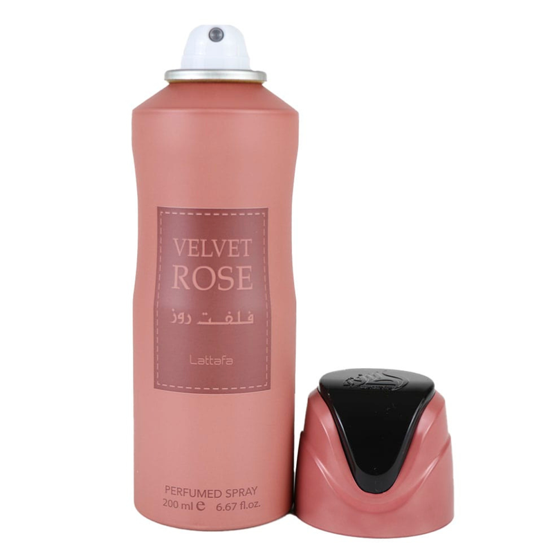 Perfume Desorante Velvet Rose Lattafa Perfumes Spray 200Ml unisex-1