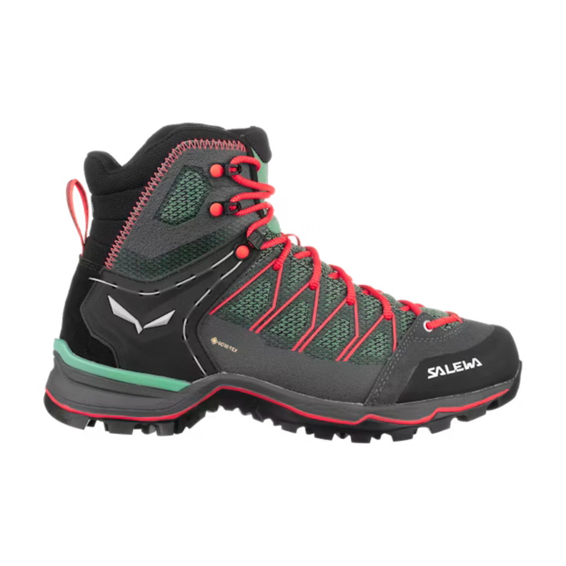 Zapato Mujer MTN Trainer Lite Mid GTX Feld Green-Fluo Coral-1