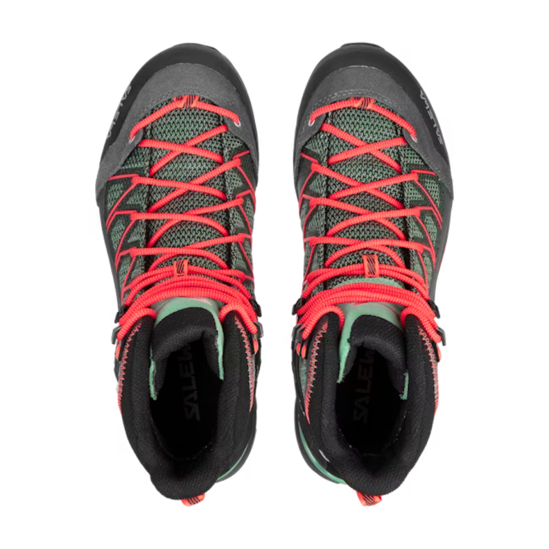Zapato Mujer MTN Trainer Lite Mid GTX Feld Green-Fluo Coral-4