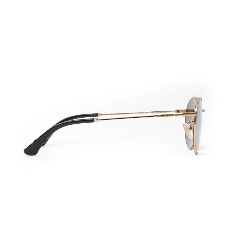 Lente de sol Police Highway Circullar metalico dorado-2