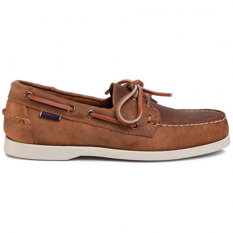 Mocasines de Cuero DOCKSIDES PORTLAND Café Hombre H0912-0