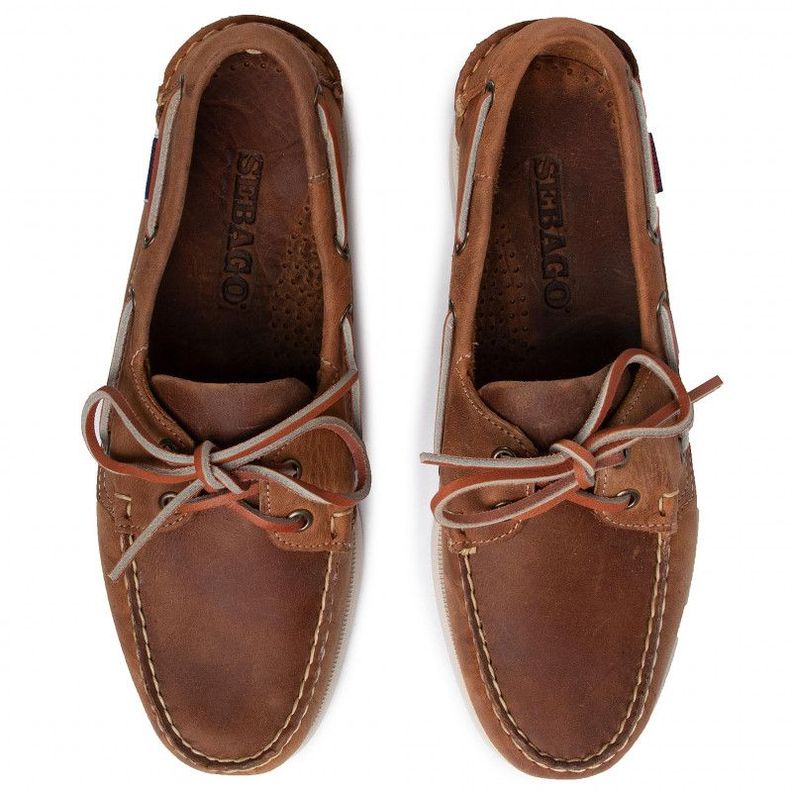 Mocasines de Cuero DOCKSIDES PORTLAND Café Hombre H0912-3
