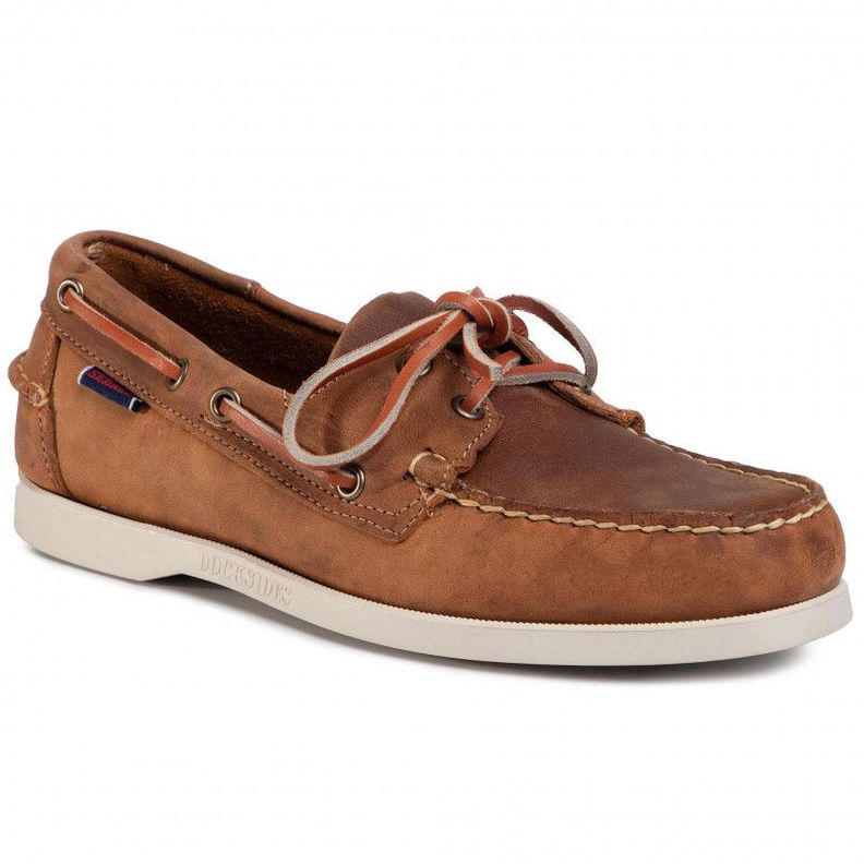 Mocasines de Cuero DOCKSIDES PORTLAND Café Hombre H0912-4