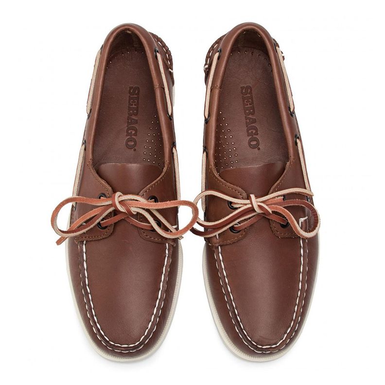 Mocasines de Cuero DOCKSIDES PORTLAND Café Hombre H00900-2