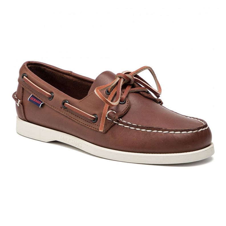 Mocasines de Cuero DOCKSIDES PORTLAND Café Hombre H00900-5