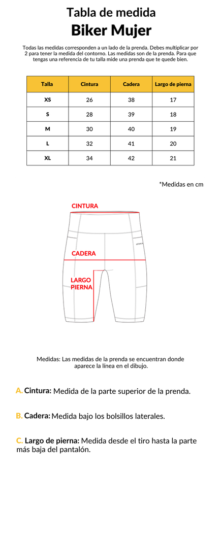 Calza Biker Mujer Oasis Atakama Outdoor-5