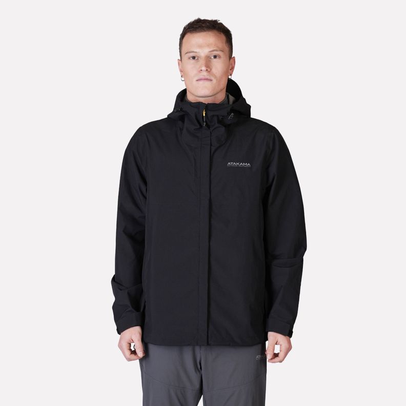 Chaqueta Impermeable Hombre Frontera Thinline Negra Atakama Outdoor