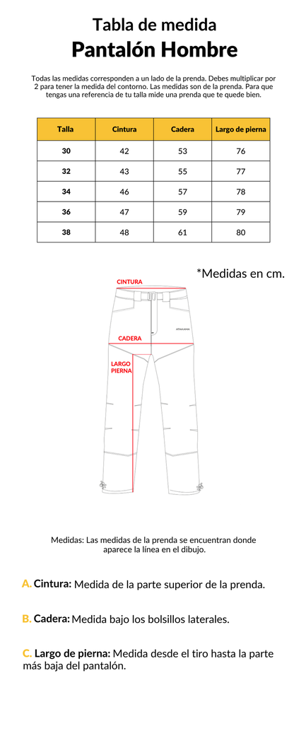 Pantalón Outdoor Hombre Alpino Atakama Outdoor-4
