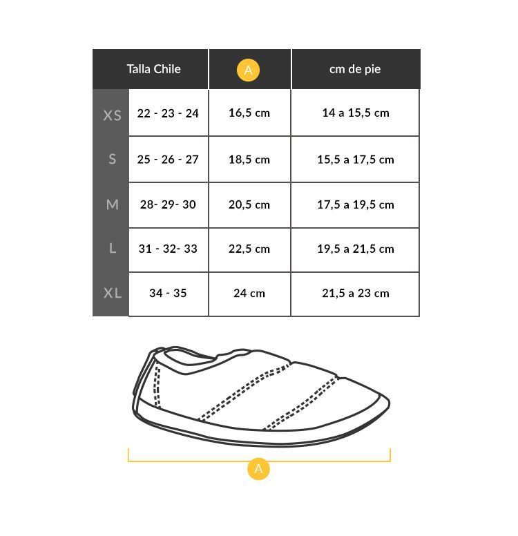 Pantufla Térmica Niño Amarillo Print Atakama Outdoor-5