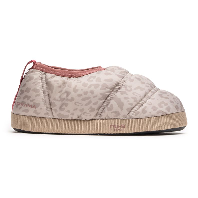 Pantufla Termica Nino Beige Animal Print Atakama Outdoor