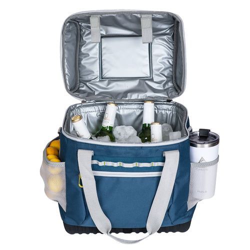 Cooler Compactable Tapado Azul 24 Lt Atakama-3
