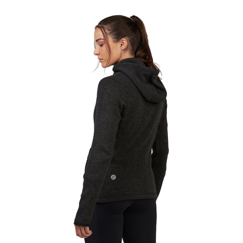 Polar Tejido Mujer Hoddie Full-Zip Tundra Jaspeado-5