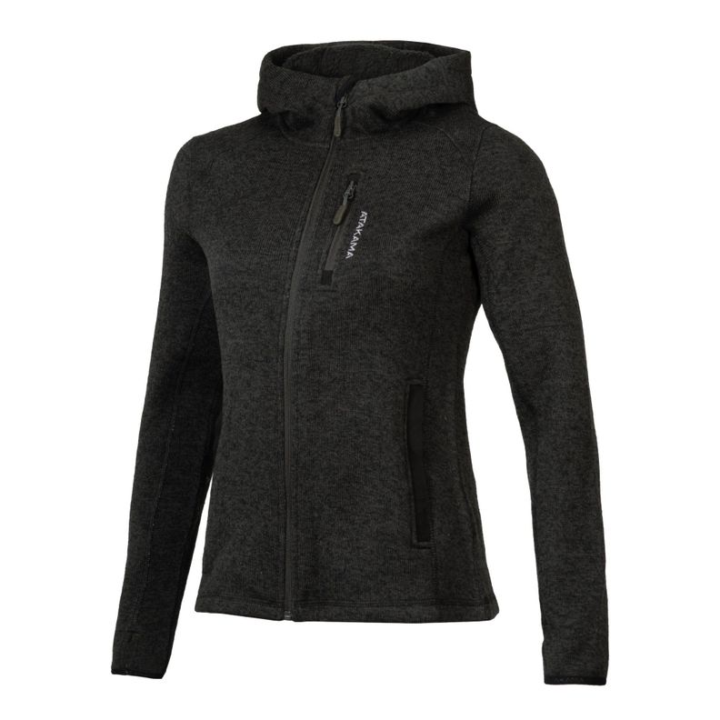 Polar Tejido Mujer Hoddie Full-Zip Tundra Jaspeado-1