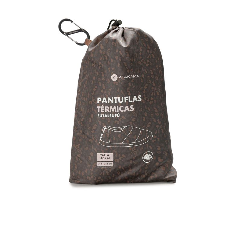 Pantufla Futaleufú Animal Print Café Atakama Outdoor-4