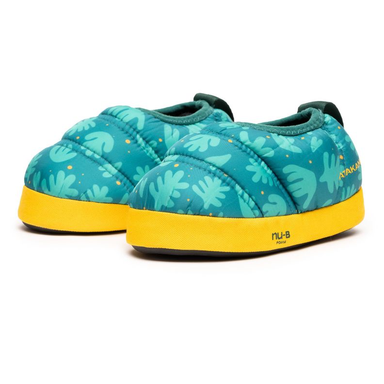 Pantufla Térmica Niño Azul Petróleo Print Atakama Outdoor-2