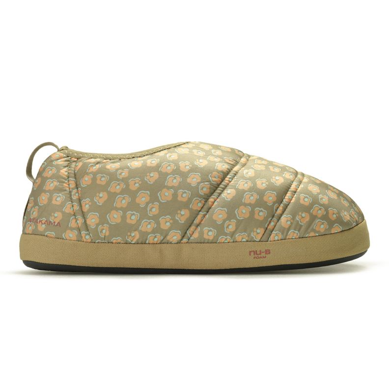Pantufla Futaleufú Verde Print Flores Atakama Outdoor-0