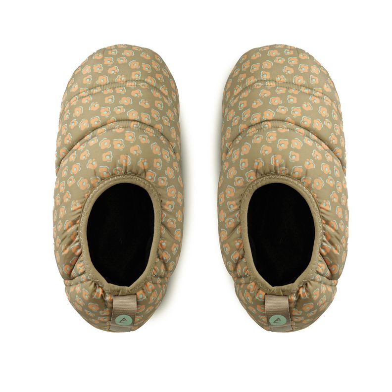 Pantufla Futaleufú Verde Print Flores Atakama Outdoor-3