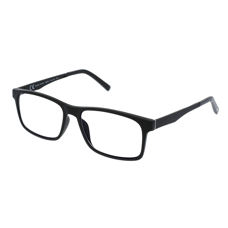 Lentes de lectura B6202 CR Matt Black +1.00  Gafas Invu-0