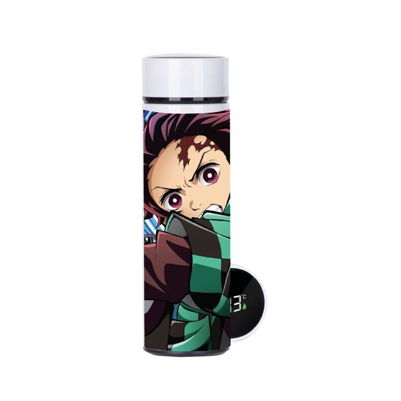 SET DISEÑO TANJIRO KIMETSU NO YAIBA  BOTELLA, TERMO , TAZÓN-4