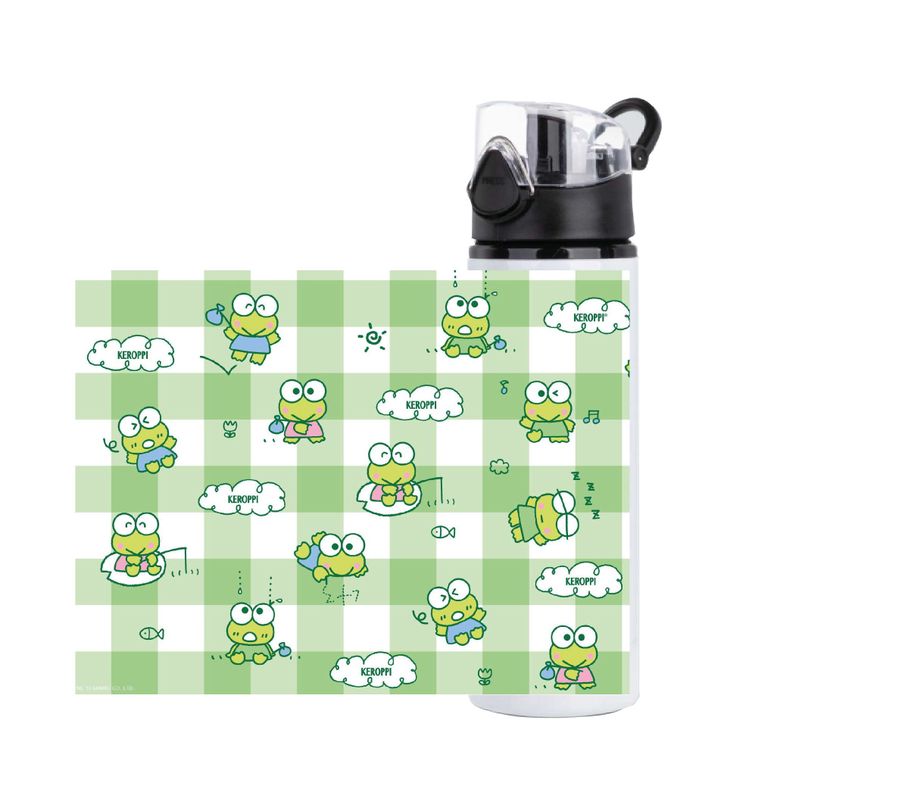 Set Keroppi Termo 450 ml + botella 750 ml + tazón 300 ml -6