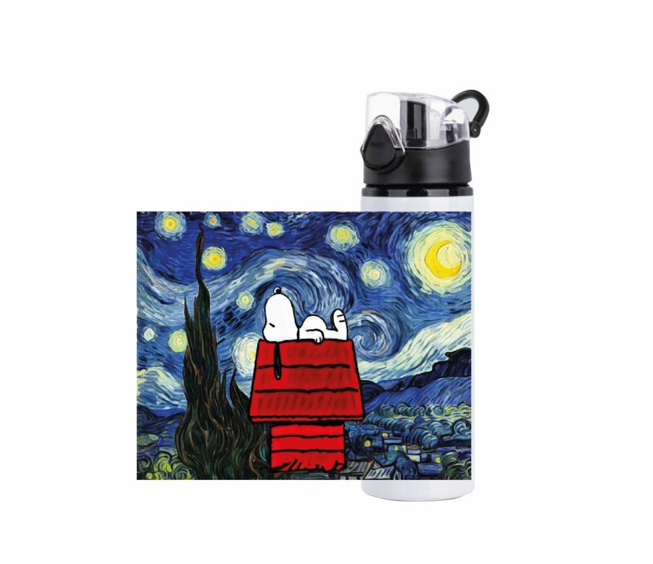 BOTELLA ALUMINIO  750 ML SNOOPY VAN GOGH -1