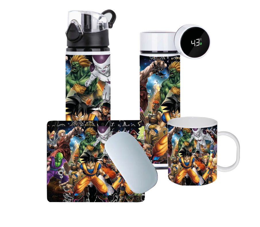 SET DRAGON BALL ALMACENAMIENTO BEBIDAS TAZÓN, TERMO MÁS BOTELLA -0
