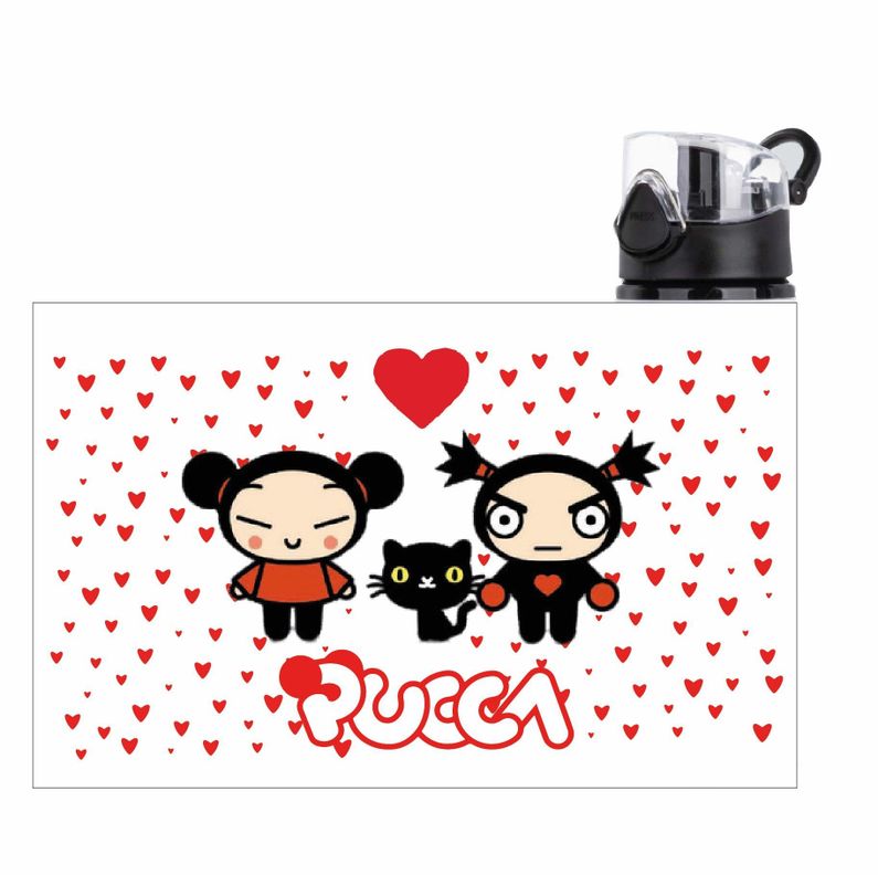 BOTELLA ALUMINIO 700 ML PUCCA GARU ANIME-1