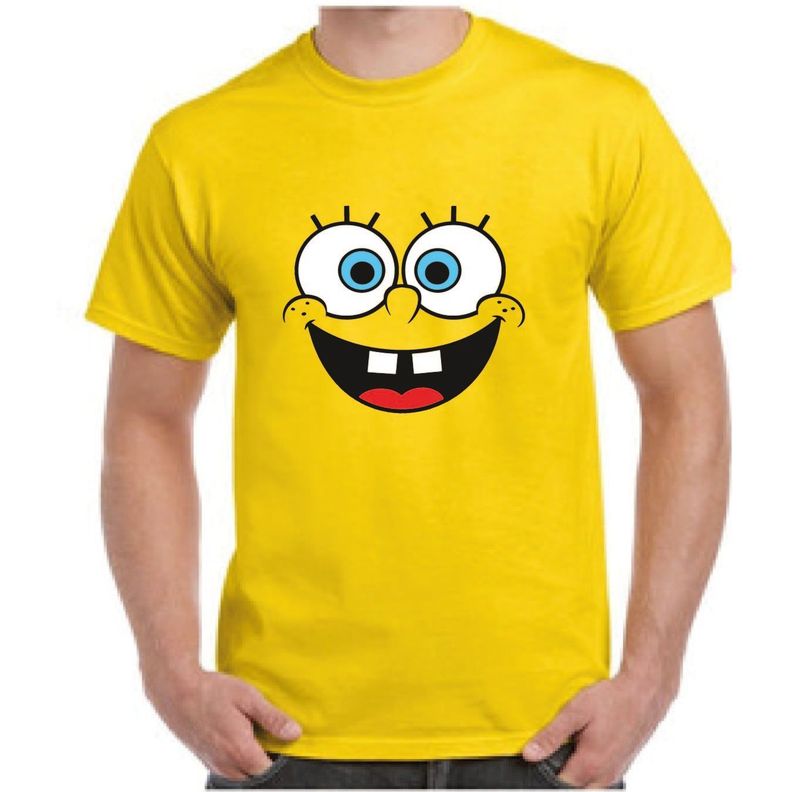 POLERA ALGODÓN ESTAMPADO BOB ESPONJA COLOR AMARILLO-0