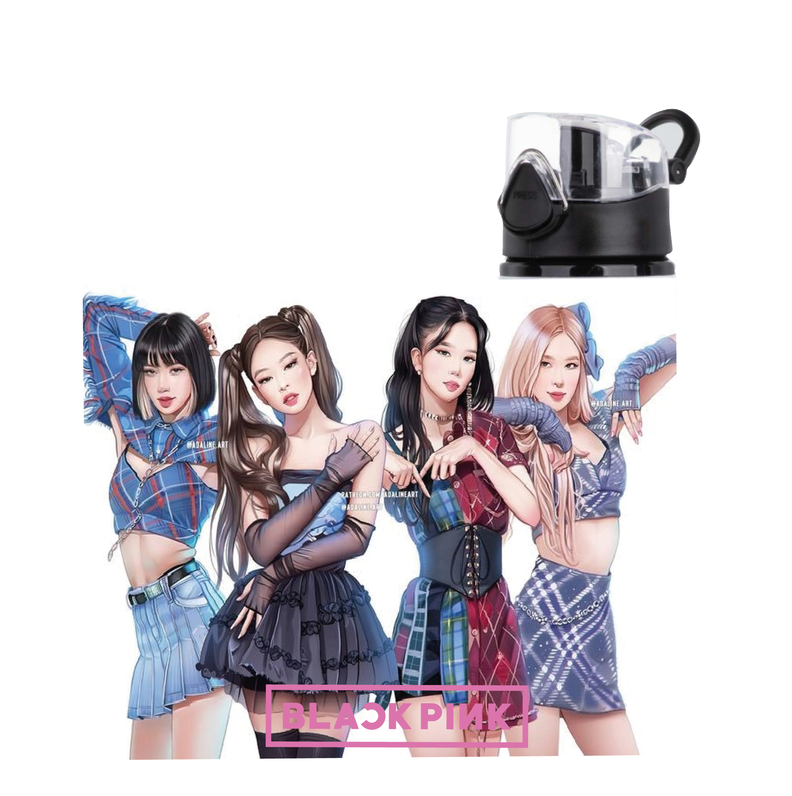 BOTELLA  GRUPO KPOP  BLACKPINK ALUMINIO 750 ML-1