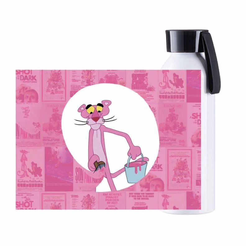 BOTELLA  ALUMINIO 700  ML PANTERA ROSA THE PINK PANTHER COMIC-1