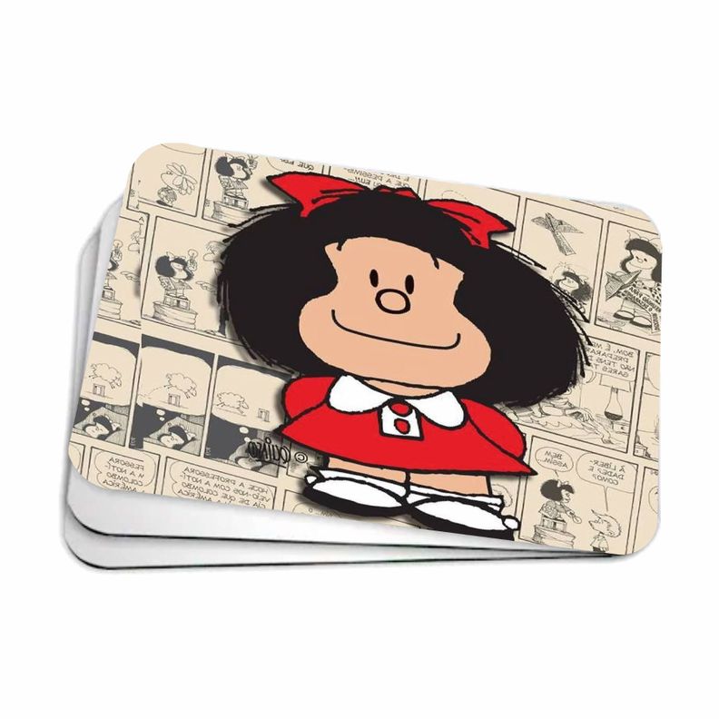 MOUSE PAD 22 X 18 CM NEOPRENO  ESTAMPADO MAFALDA HISTORIETAS-0