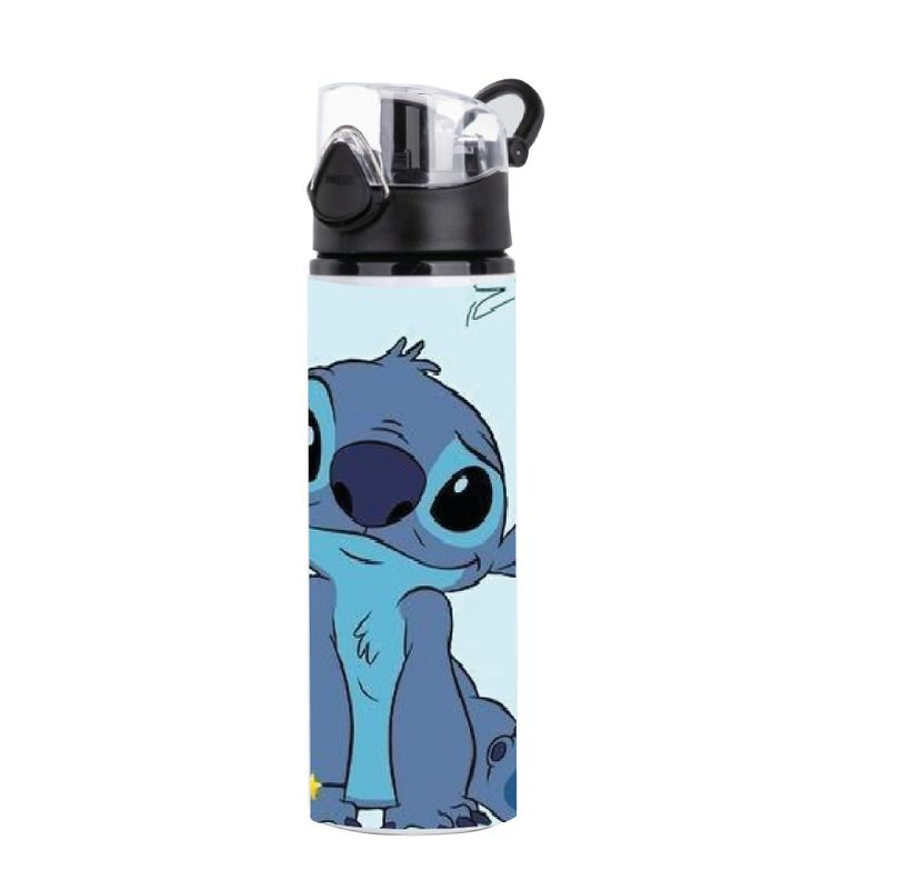 SET  STITCH DE LILO AND STITCH TERMO  450 ML, TAZÓN 300 CC CERÁMICO Y BOTELLA 750 ML-1
