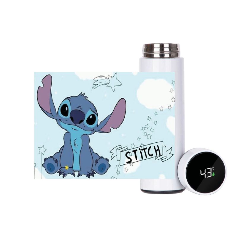 SET  STITCH DE LILO AND STITCH TERMO  450 ML, TAZÓN 300 CC CERÁMICO Y BOTELLA 750 ML-4