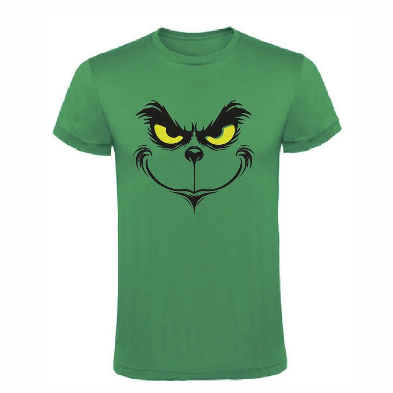 POLERA ALGODÓN ESTAMPADO  THE GRINCH  NAVIDEÑA-0