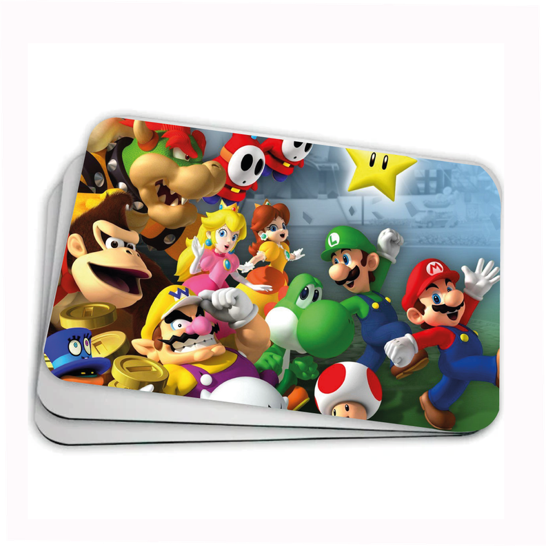 MOUSE PAD 22 X 18 CM  DISEÑO MARIO BROS GAME JUEGOS DE VIDEO-0