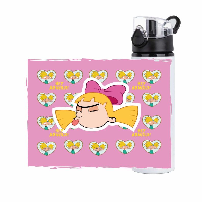 BOTELLA HELGA PATAKI, HEY ARNOLD, 750 ML, ALUMINIO-0