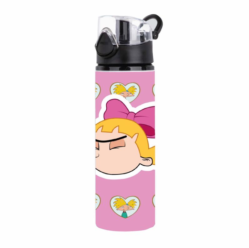 BOTELLA HELGA PATAKI, HEY ARNOLD, 750 ML, ALUMINIO-1