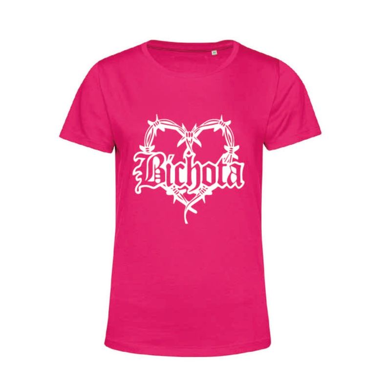 POLERA ALGODÓN KAROL G BICHOTA TOUR FUCSIA-0