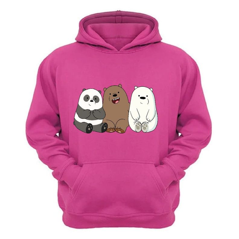 POLERON THE BARE BEARS, OSOS ESCANDALOSOS, ALGODÓN, CON GORRO-0