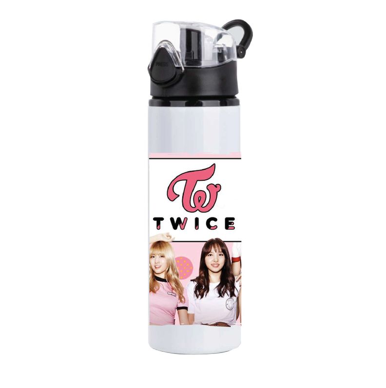 BOLSO TOTE BAG TWICE KPOP MÁS BOTELLA ALUMINIO 750 ML-1