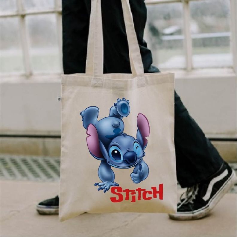 TOTE BAG  40 CM STITCH DISEÑO FULL COLOR ALGODÓN-1
